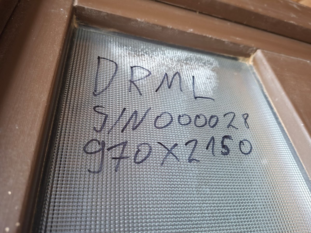 Durys 970 × 2150 mm, DRML